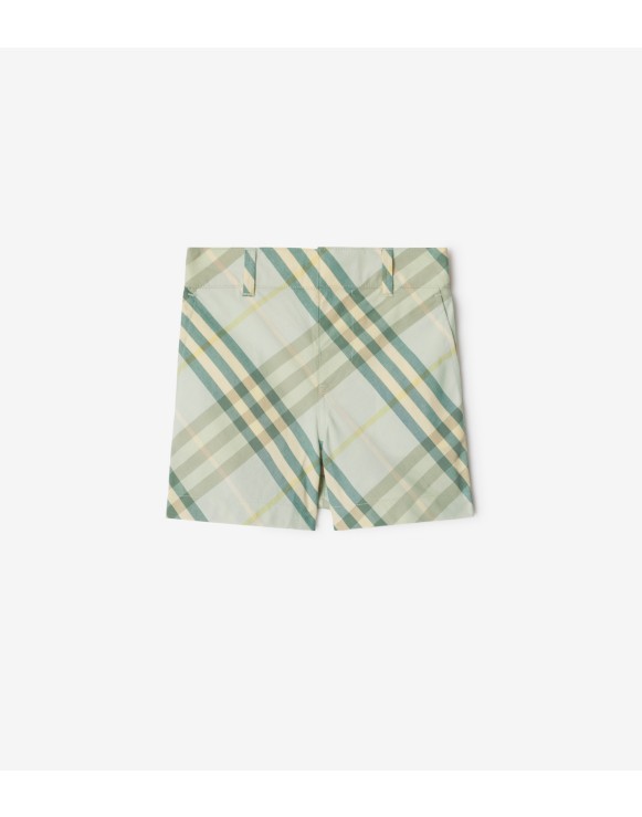 Check Cotton Shorts