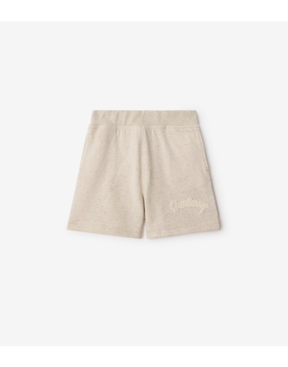 Logo Cotton Linen Shorts