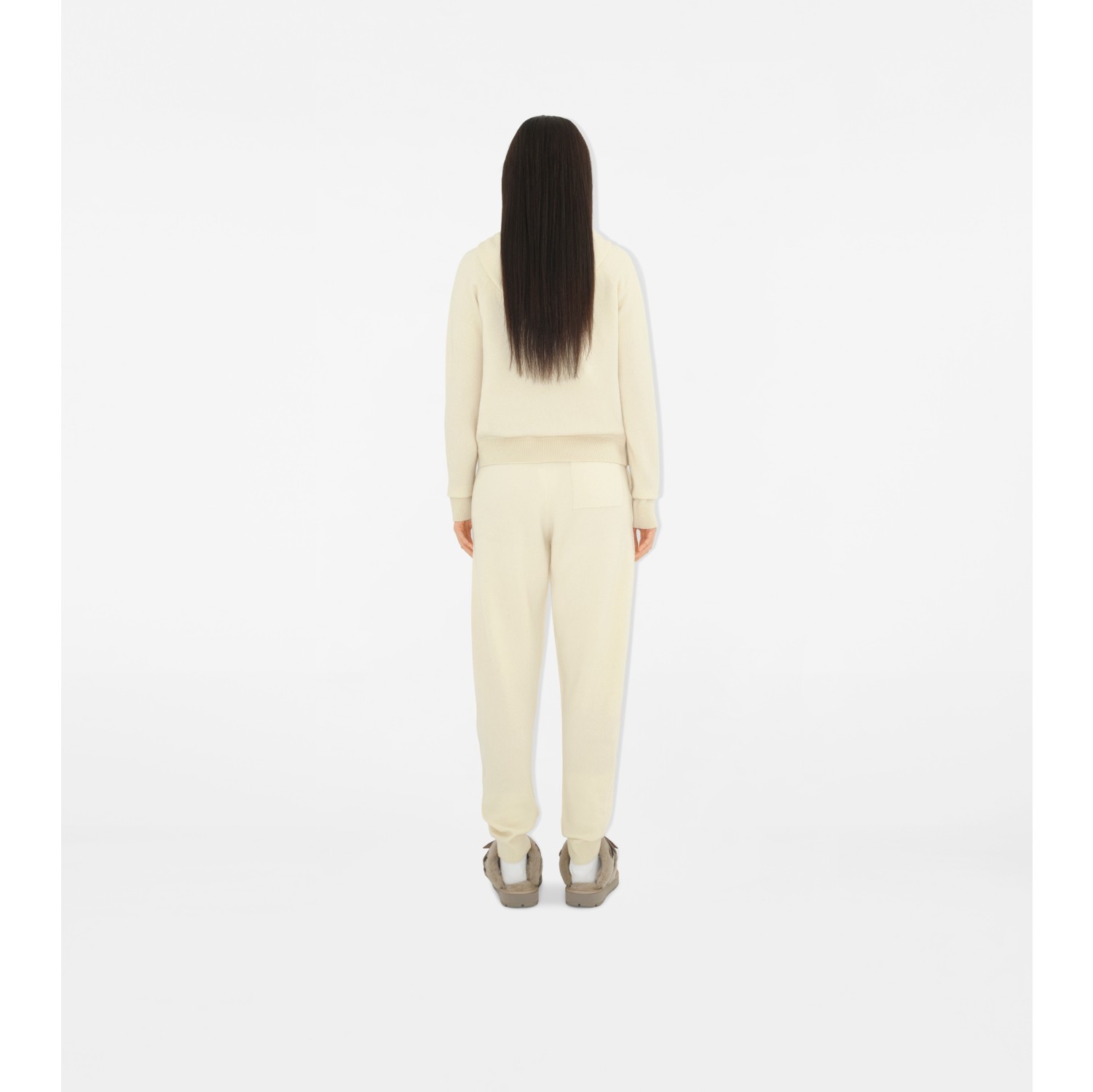 Wool Cashmere Blend Jogging Pants