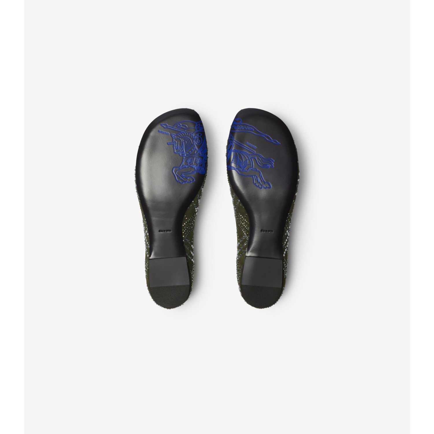 Ballerine Baby in pelle scamosciata Check con cristalli​