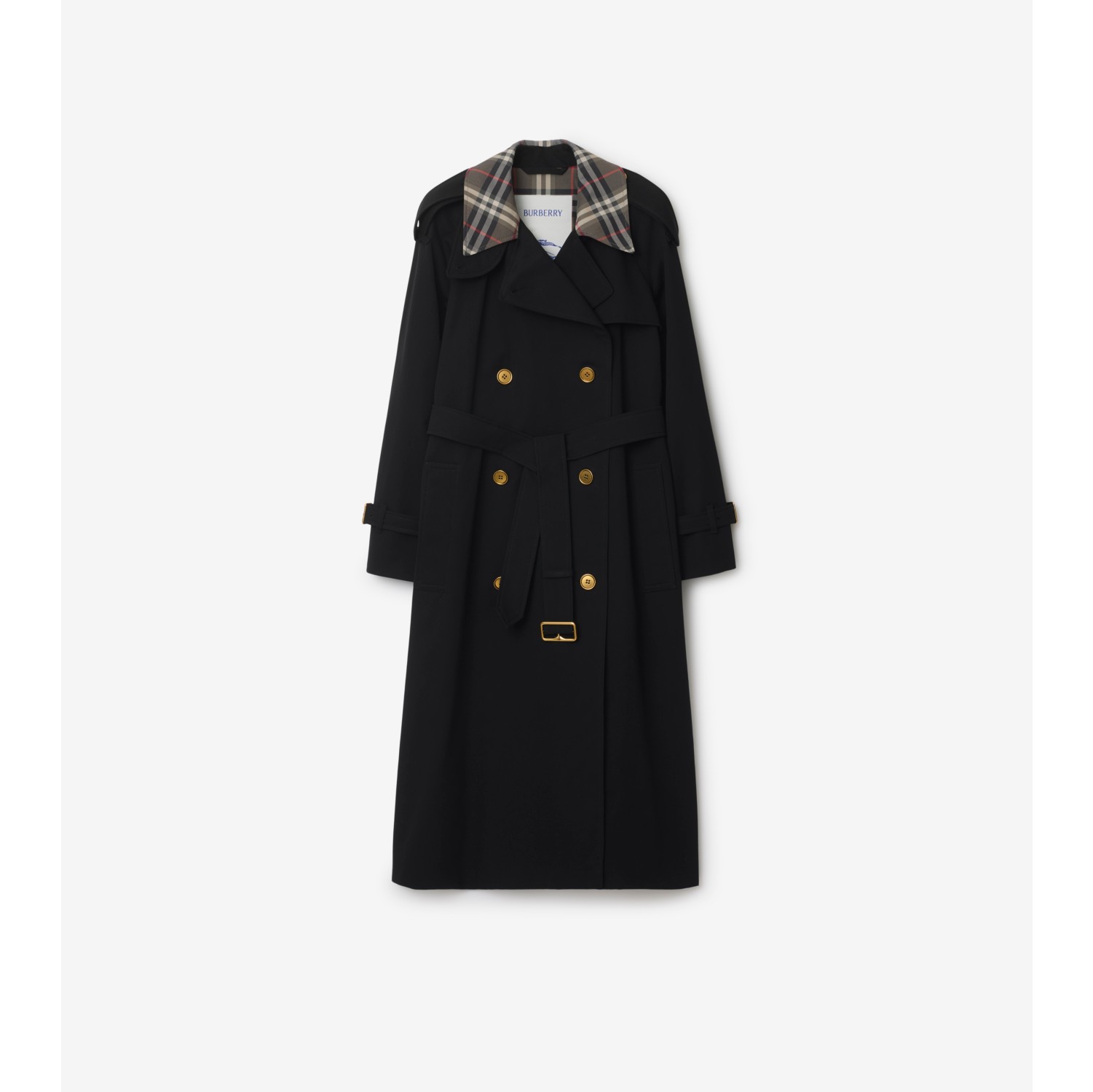 Long Check Collar Castleford Trench Coat