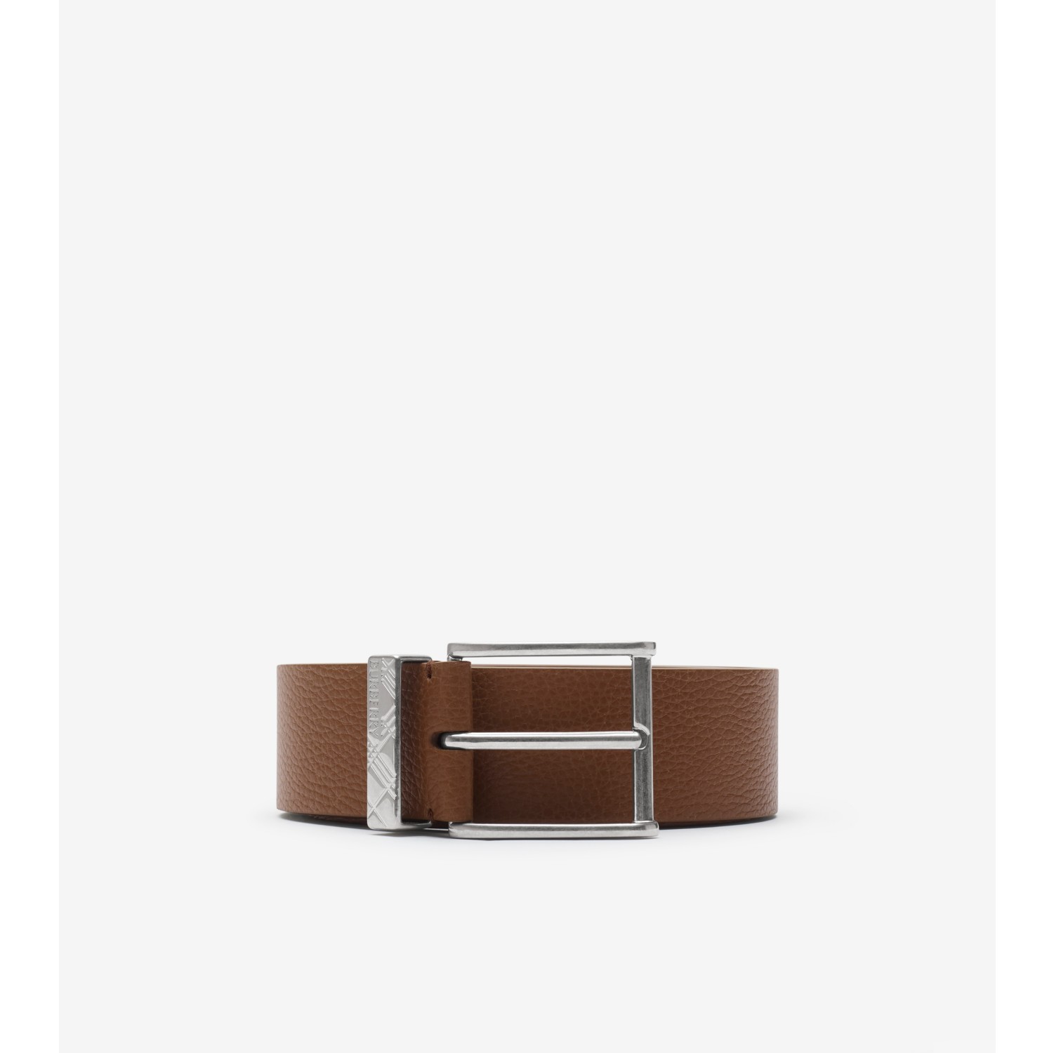 Ceinture en cuir Check gravé