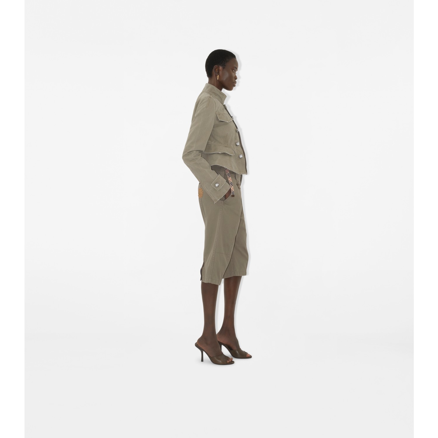 Cotton Capri Trousers