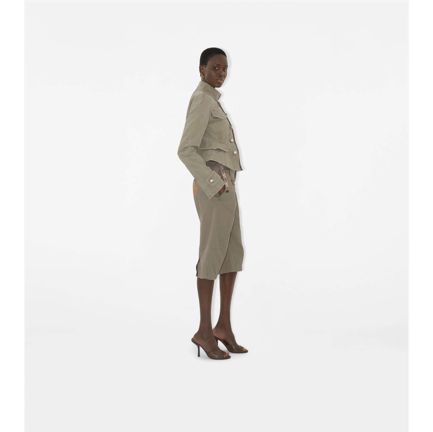 B Crest Cotton Tailored Jacket