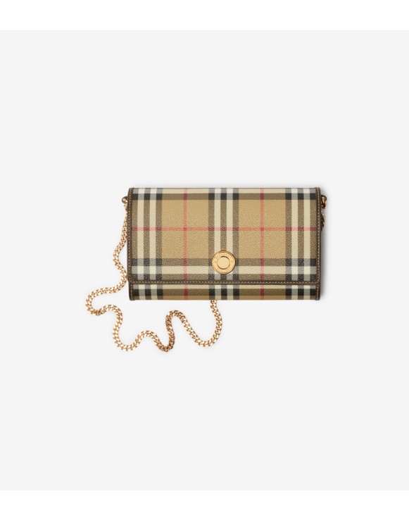 Check Chain Strap Wallet