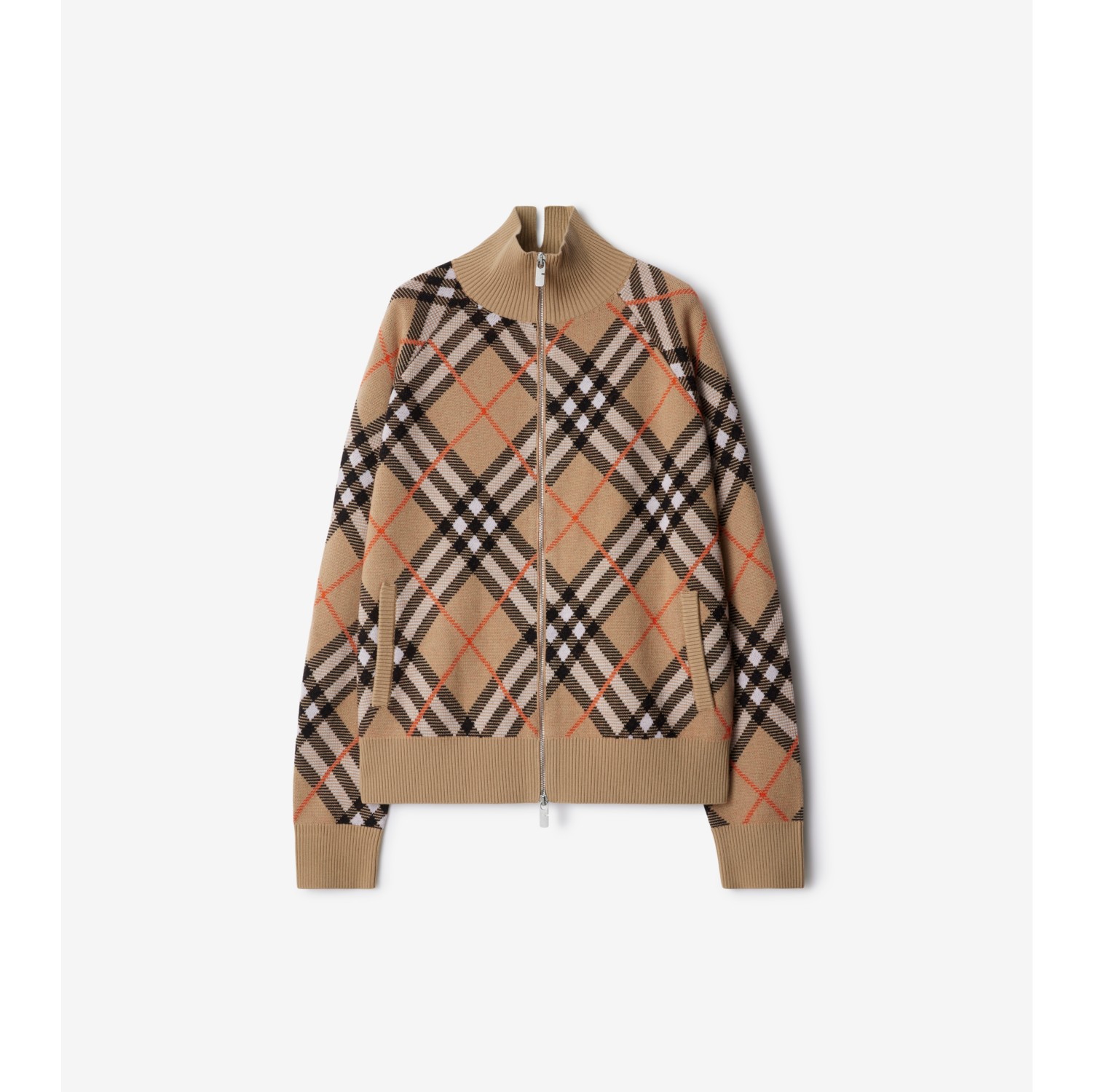 Check Wool Mohair Blend Jacket