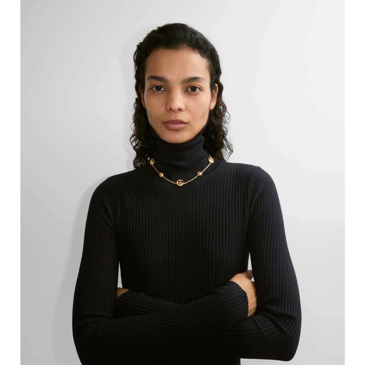 Hollow Medallion Necklace