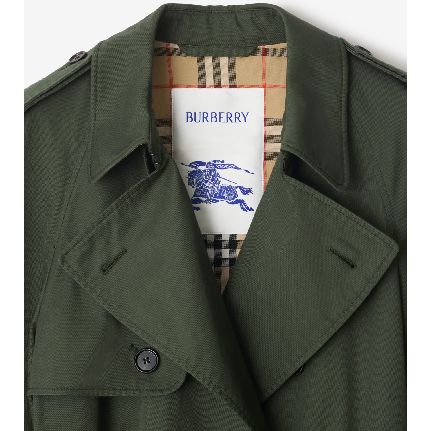 Mid-length Gabardine Trench Coat