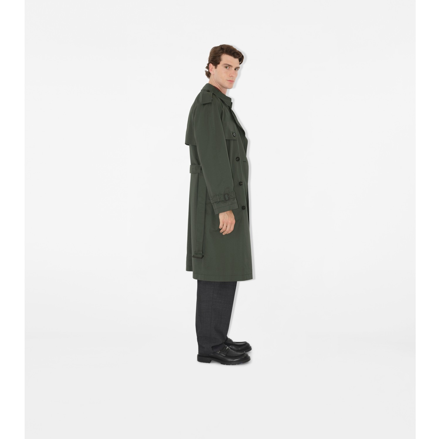 Mid-length Gabardine Trench Coat