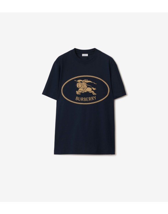 Knight Stamp Cotton T-shirt