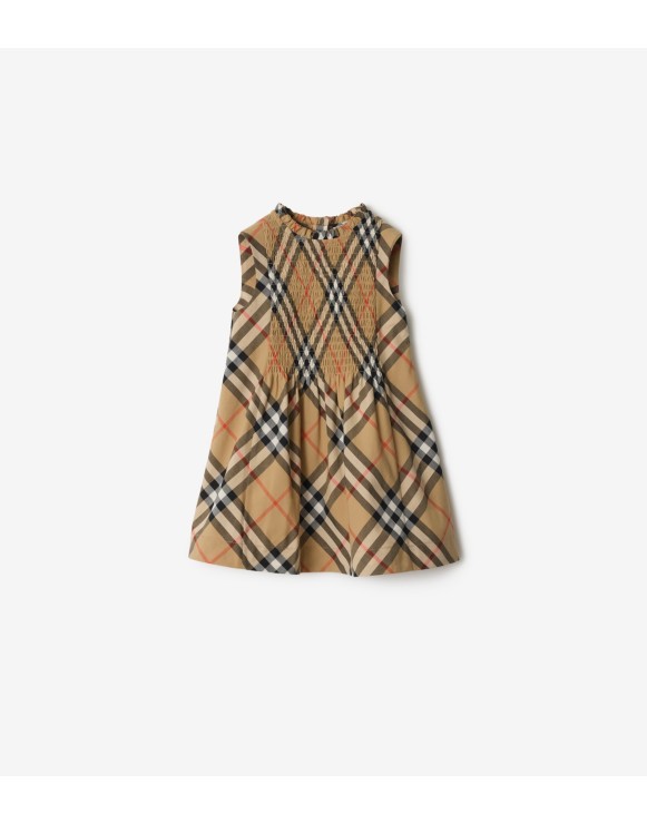 Check Cotton Poplin Dress