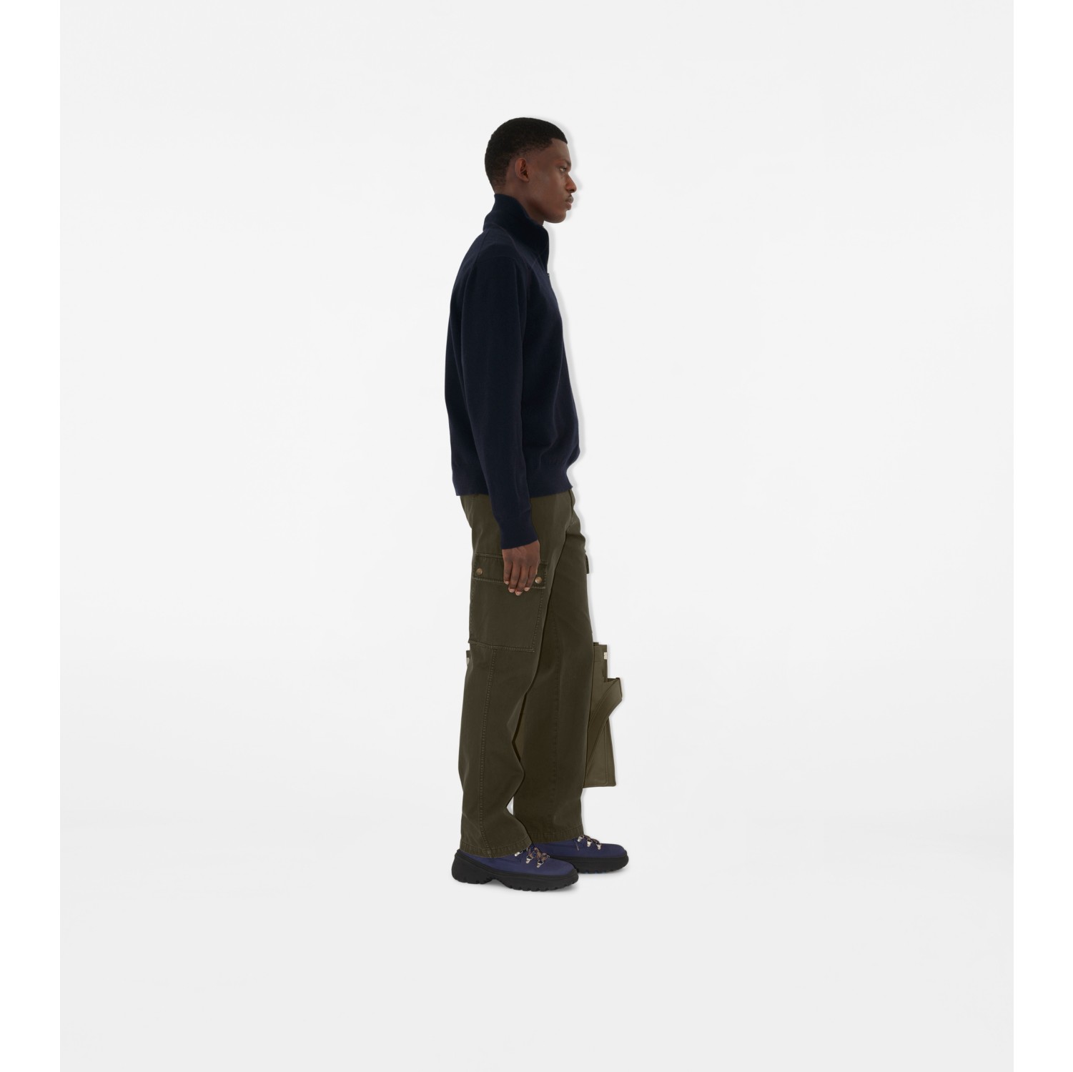 Cashmere Blend Half-zip Sweater