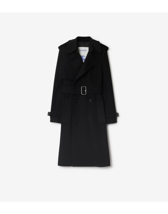 Long Cashmere Trench Coat
