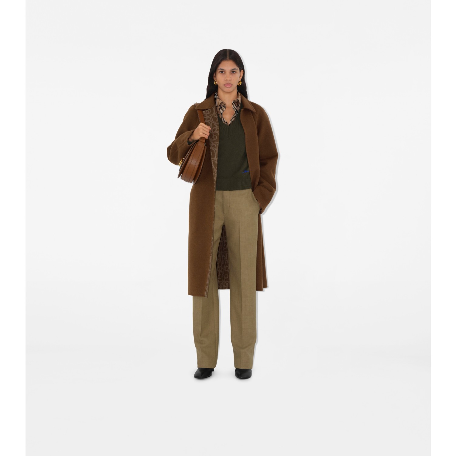 Wool Cashmere Wrap Coat