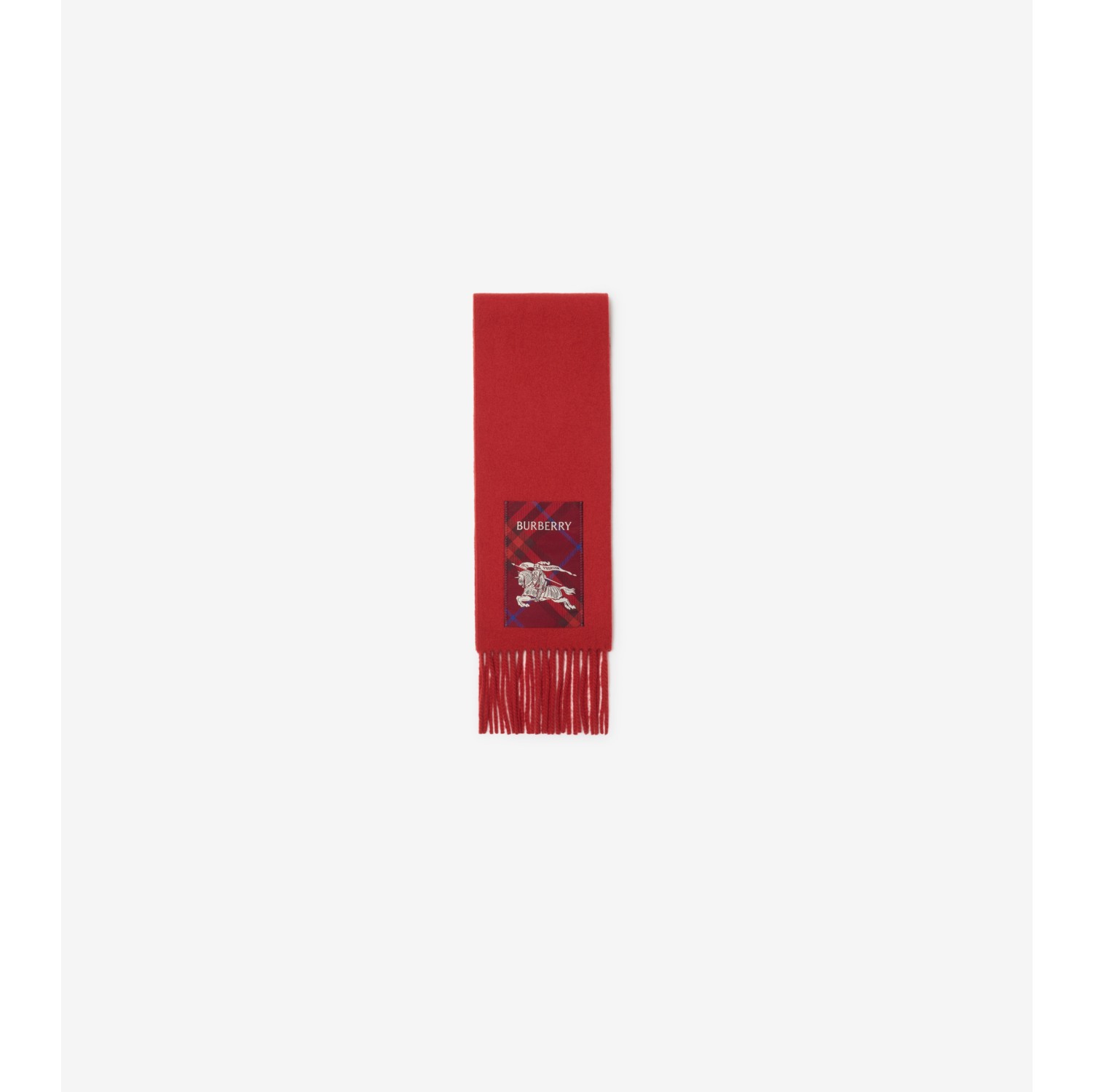 Check Label Cashmere Scarf