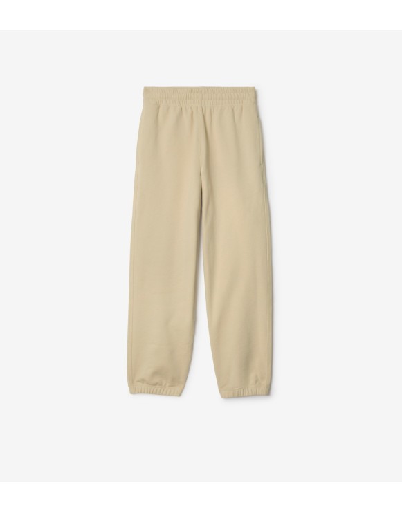 Pantaloni da jogging in cotone con applicazione Check