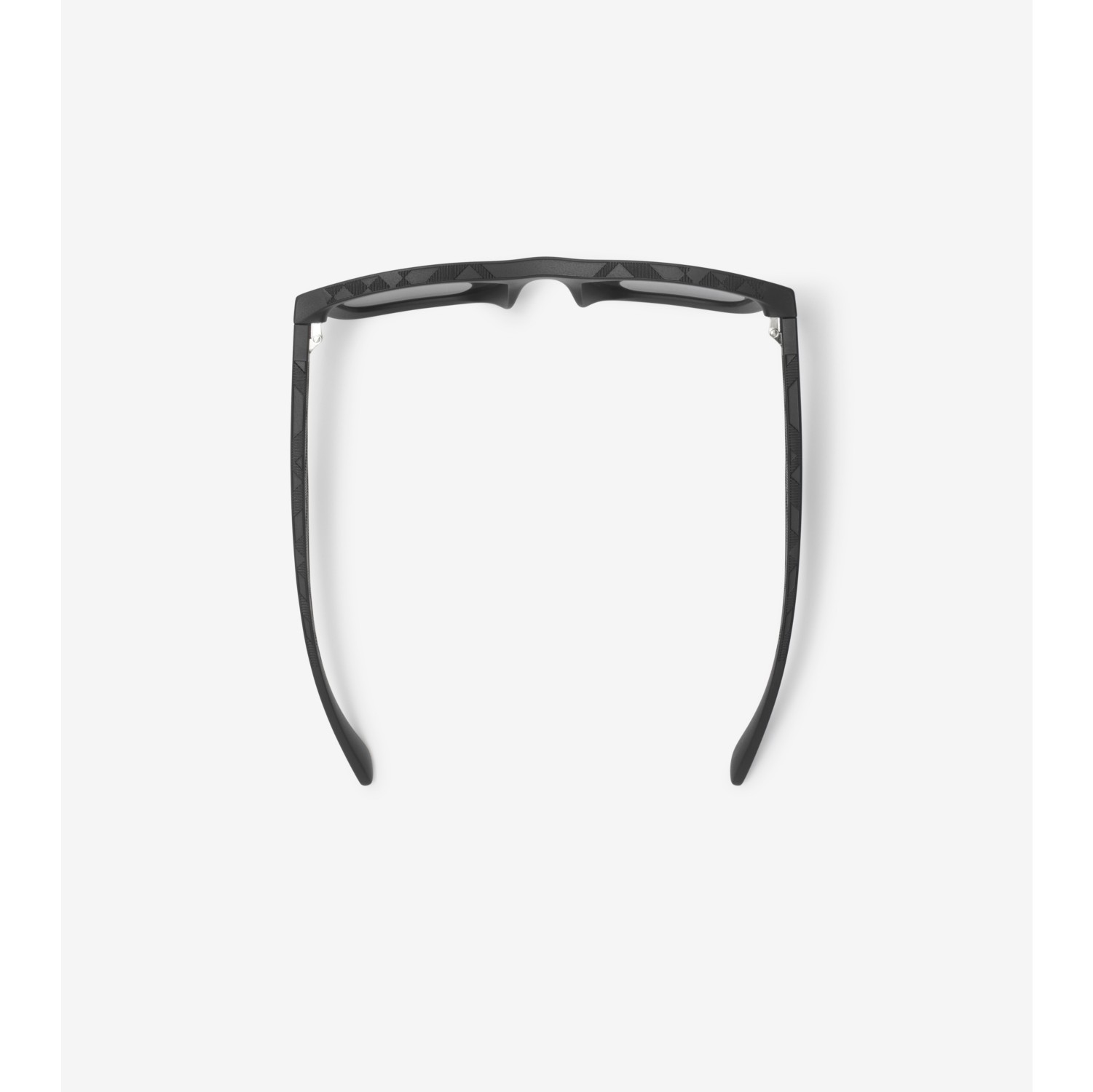 Embossed Check Square Sunglasses