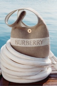 Burberry High Summer 2025 campaign featuring a Burberry Summer Tote Bag