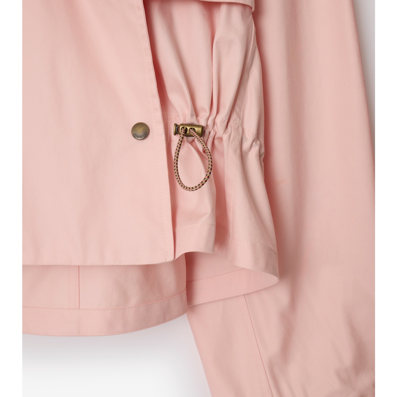 Tropical Gabardine Hooded Trench Jacket