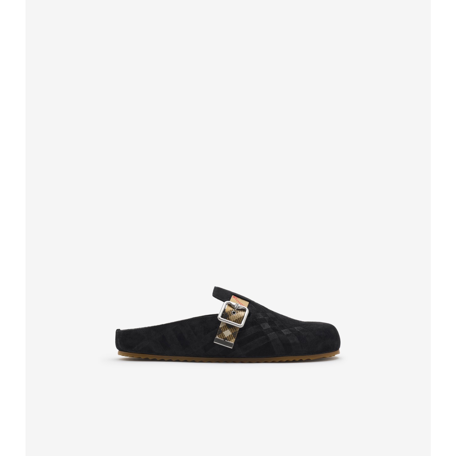 Check Suede Urchin Clogs
