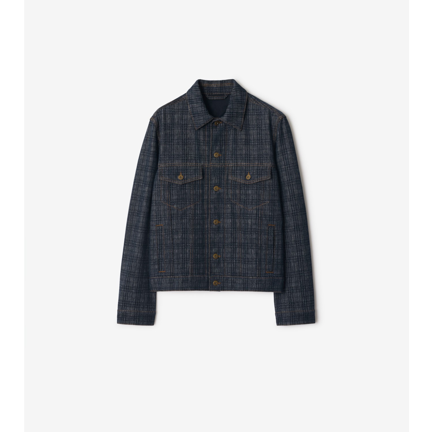 Check Denim Jacket