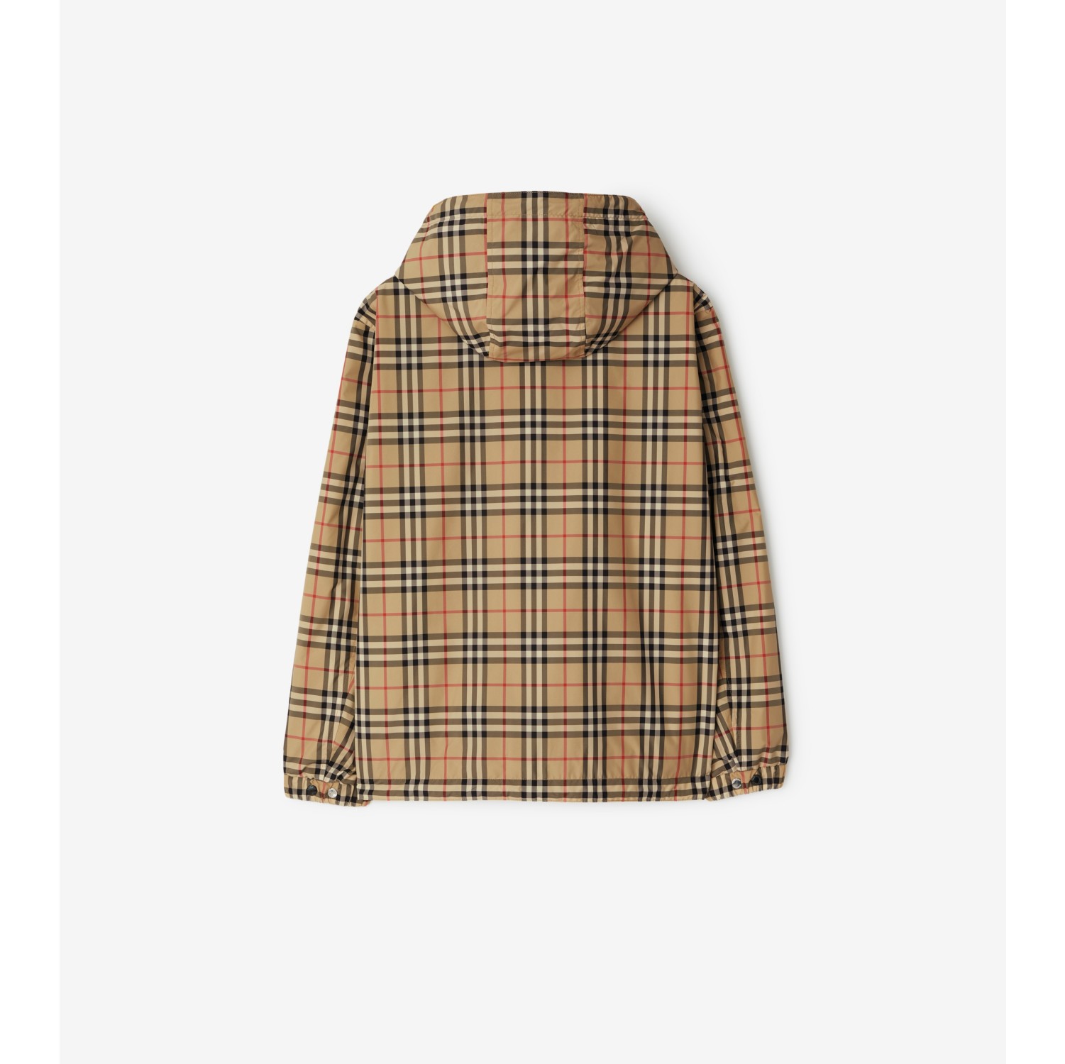 Reversible Check Hooded Jacket