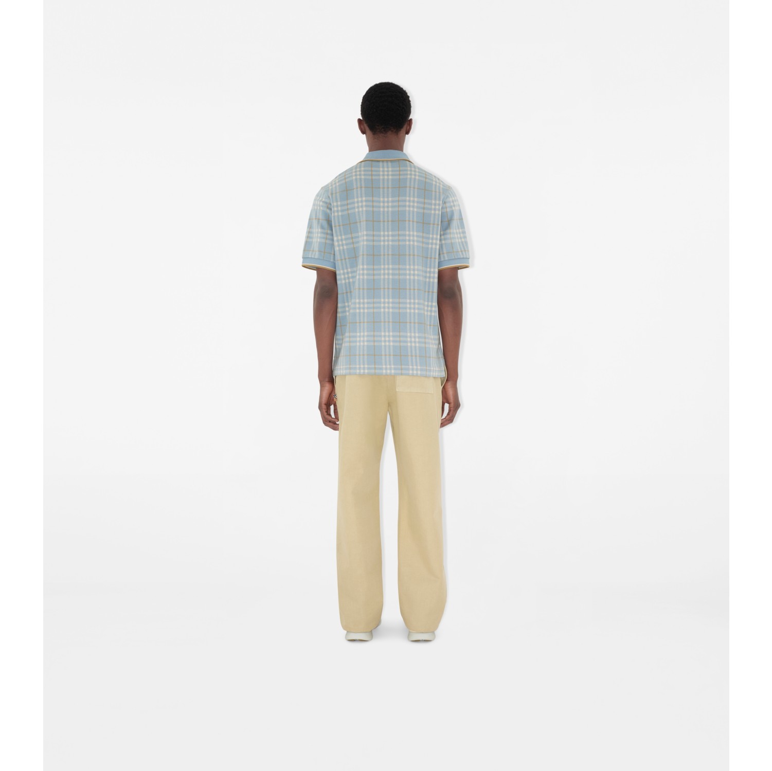 Check Cotton Polo Shirt