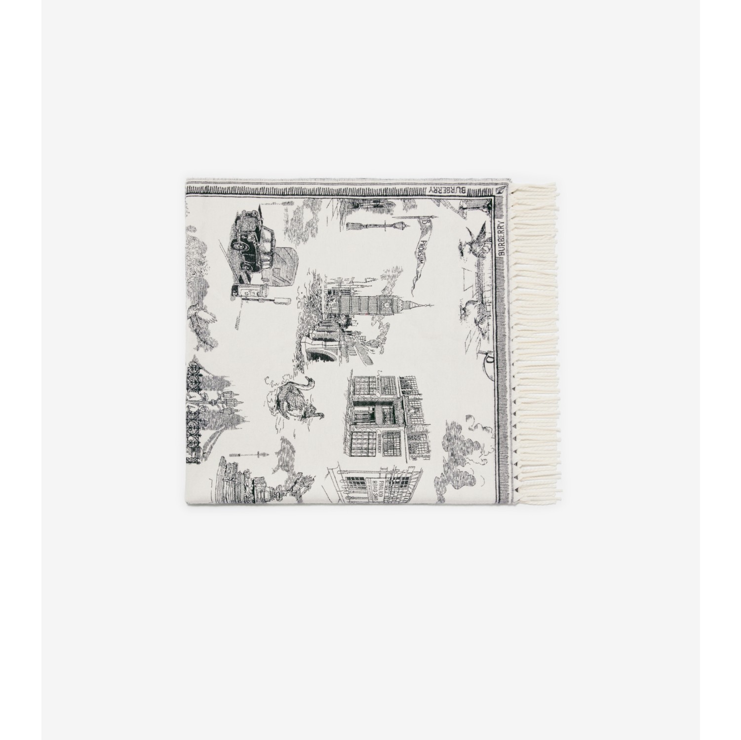 London Landmarks Cashmere Wool Blanket