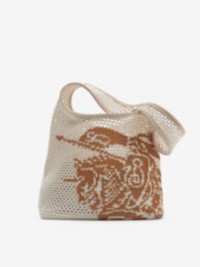 Small EKD Crochet Bag in colour White/Sand