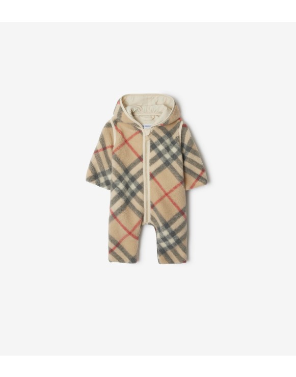Check Fleece Jumpsuit