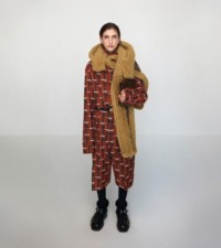 Bus print cotton silk shorts in pillar 