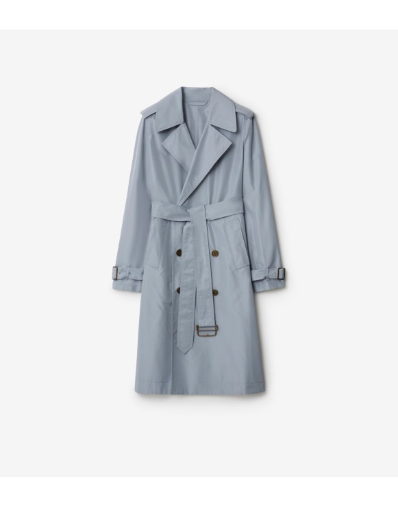 ロング シルクトレンチコート
