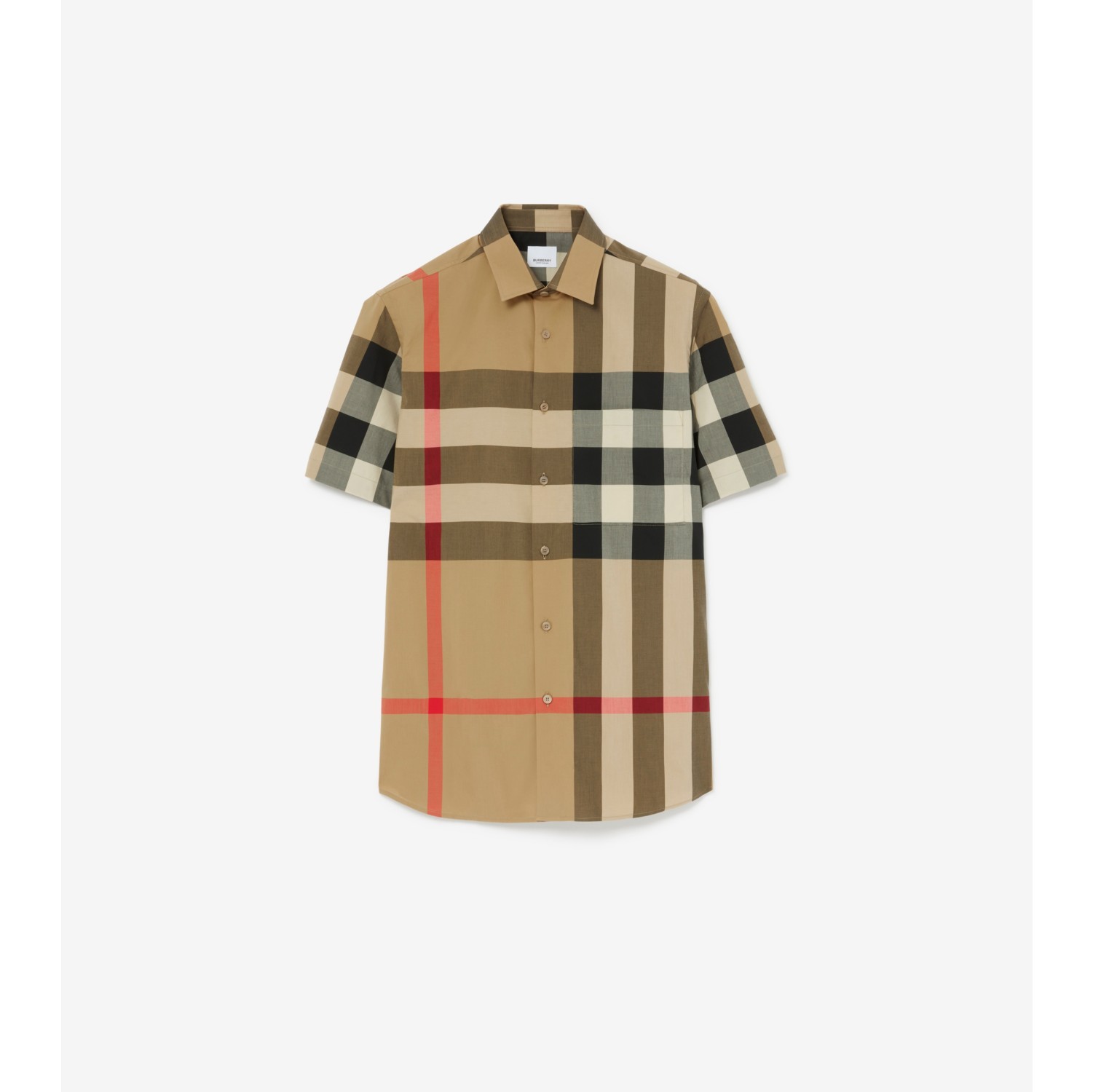 Slim Fit Check Cotton Shirt