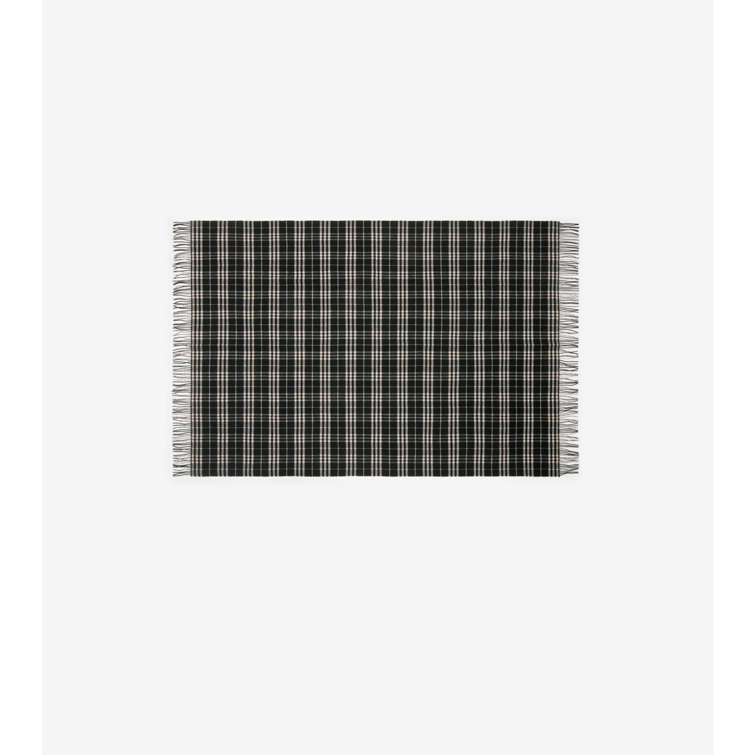 Check Wool Cashmere Blanket