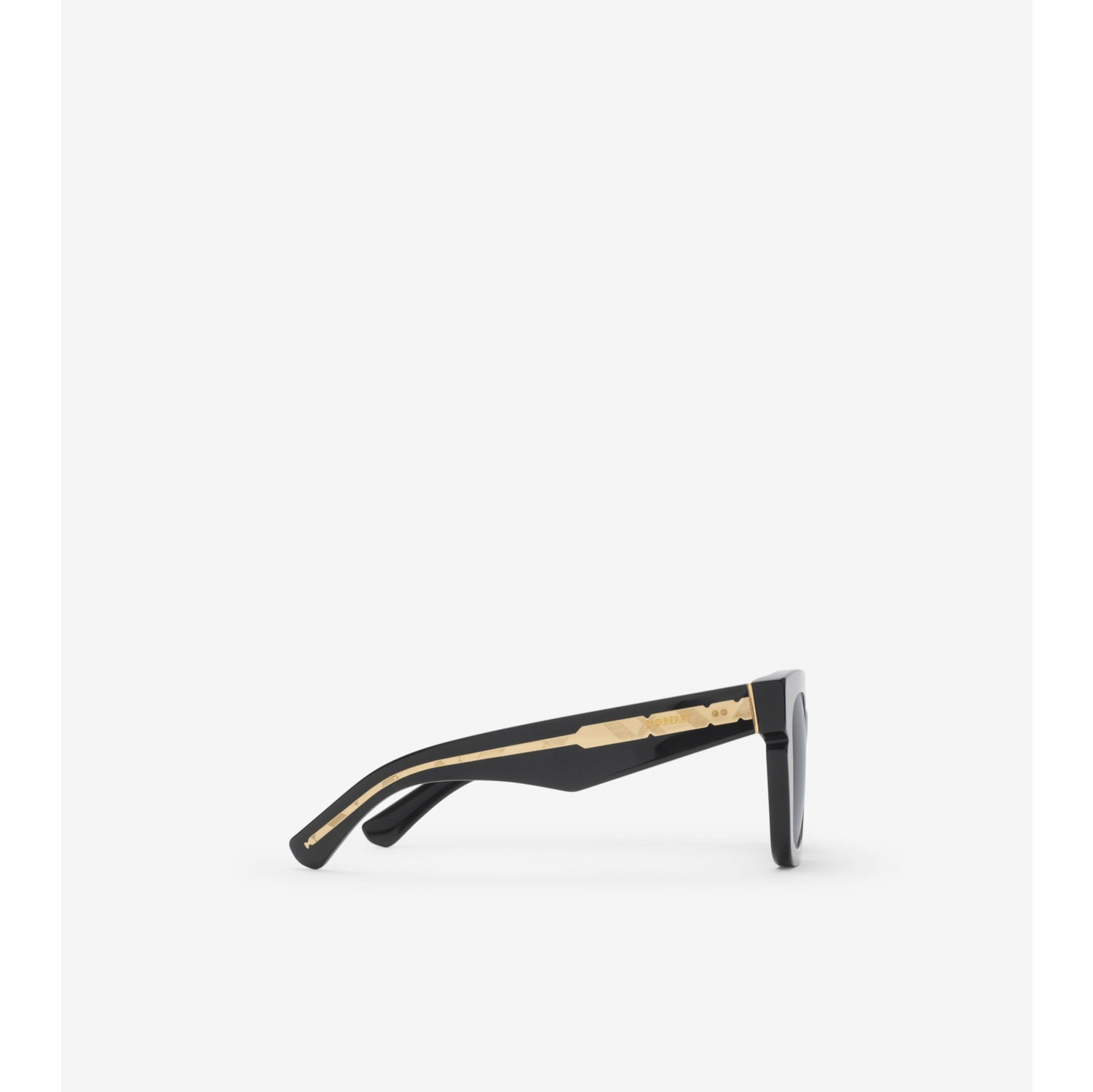 Inlaid Check Square Sunglasses