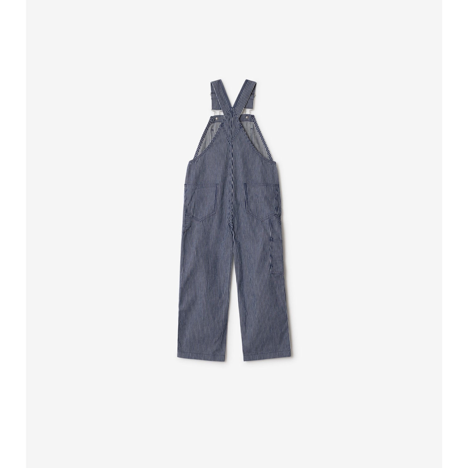 Striped Denim Dungarees