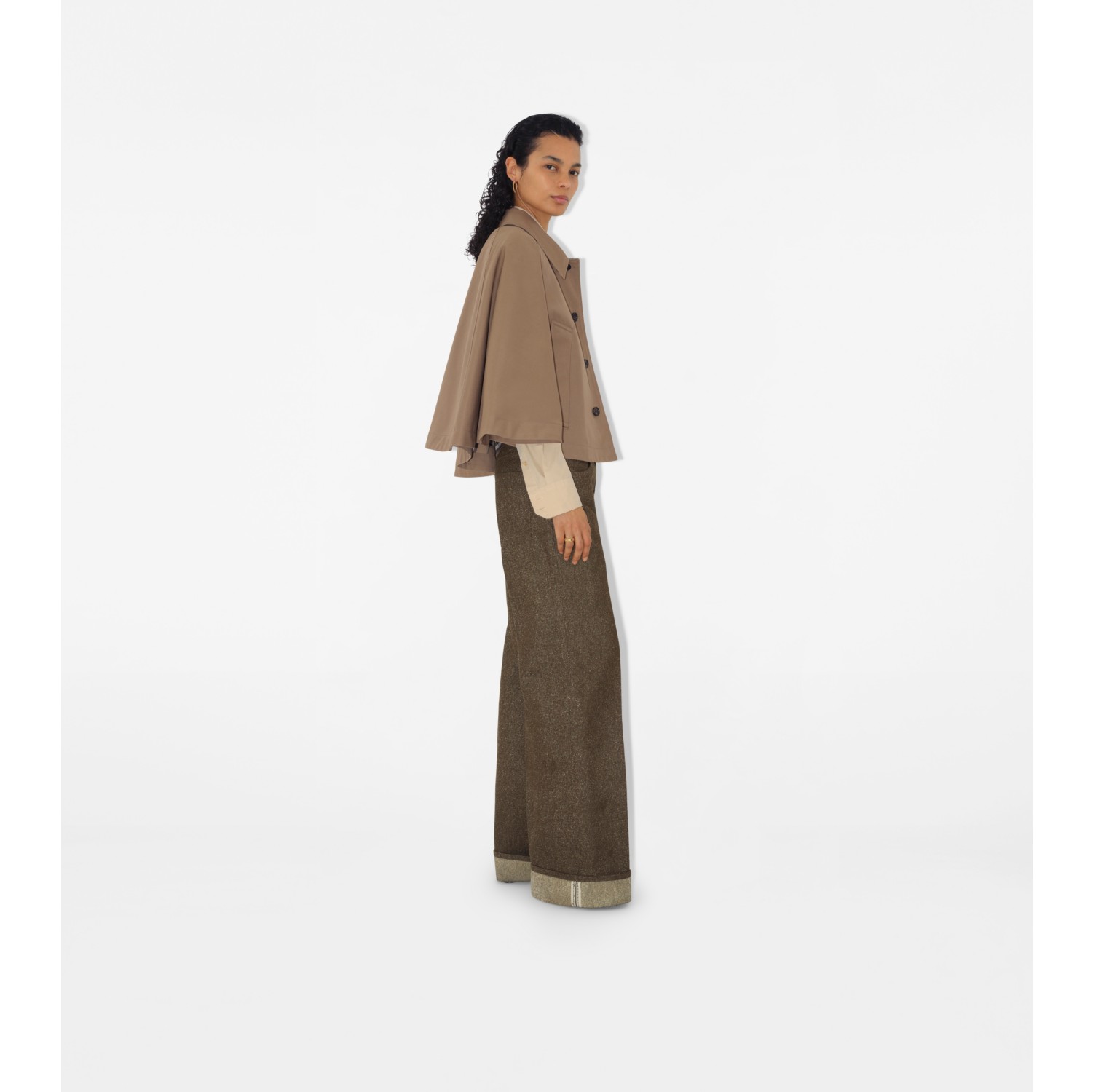 Cotton Blend Cape