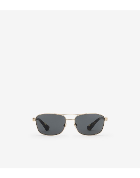Metal Shield Rectangular Sunglasses​