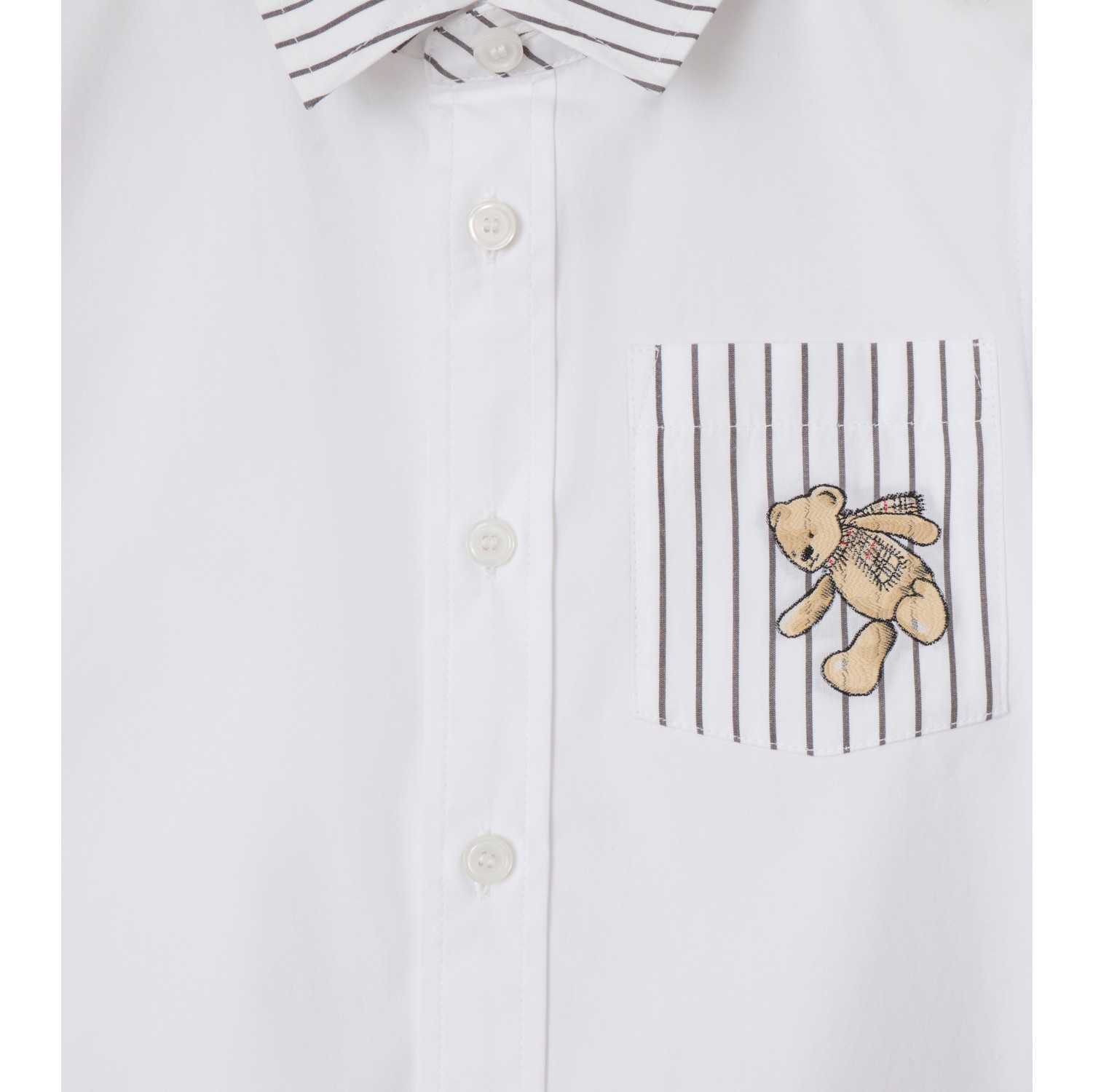 Thomas Bear Striped Cotton Shirt